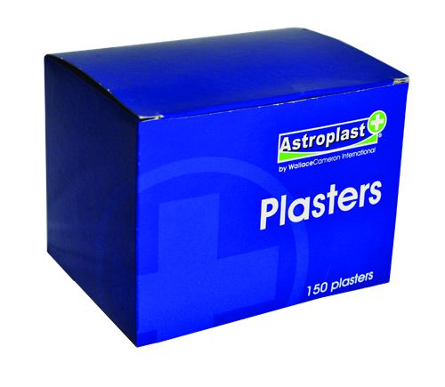 Astroplast Plasters Blue Assorted Sizes (Pack 150) - 1213001