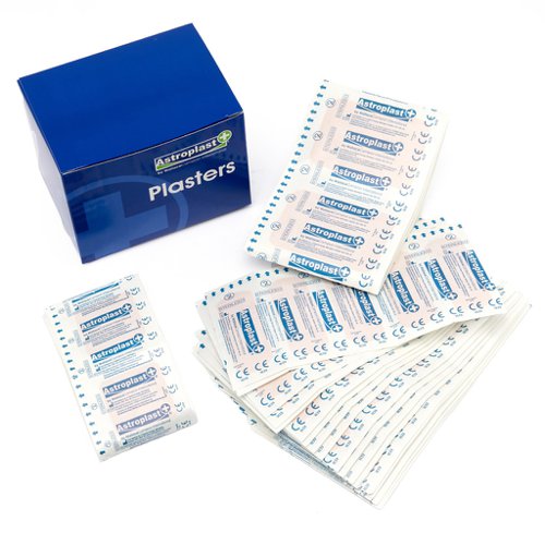 Astroplast Plasters Flesh Colour Washproof Assorted Sizes (Pack 150) - 1211001  11621WC