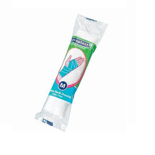 11642WC | Dressings prevent infection by stopping any foreign bodies from entering the wound and assist the blood clotting process. Sterile, non-absorbent pad with extra long, fast edged conforming bandage.