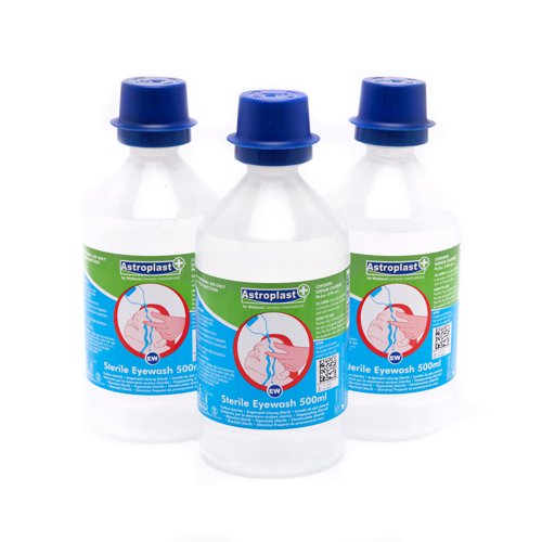 Astroplast Saline Eye Wash 500ml Bottle (Pack 3) - 1047009 Wallace Cameron