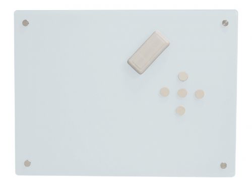 Magiboards Magnetic Glass Writing Board 1200x900mm White