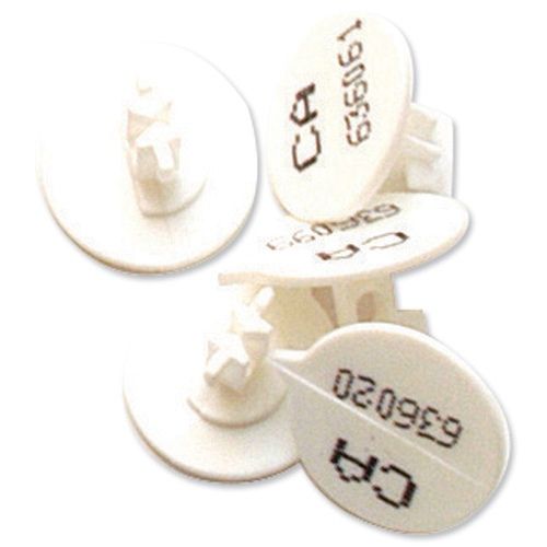 Versapak Numbered Button Seal White (Pack 500) - BUTTONNO-WHS