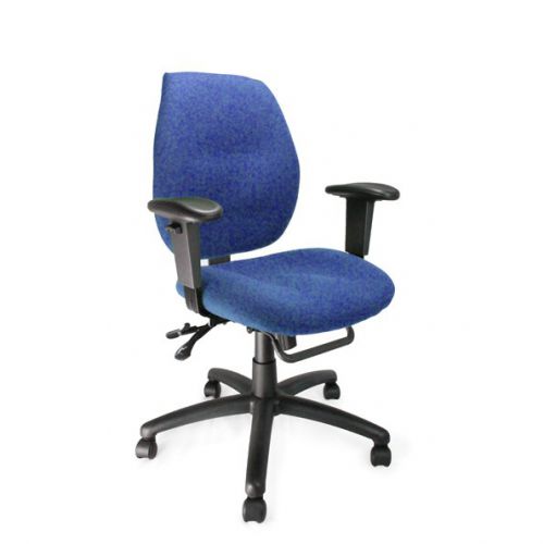 Severn Ergo Medium Back Operator Chair Adjustable Arms BL
