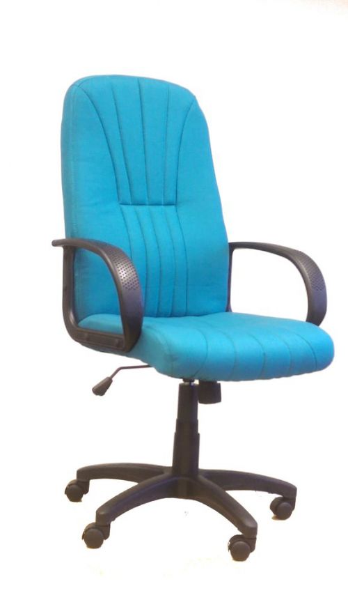 Pluto High Back Exec Armchair With Sculptured Back Aqua