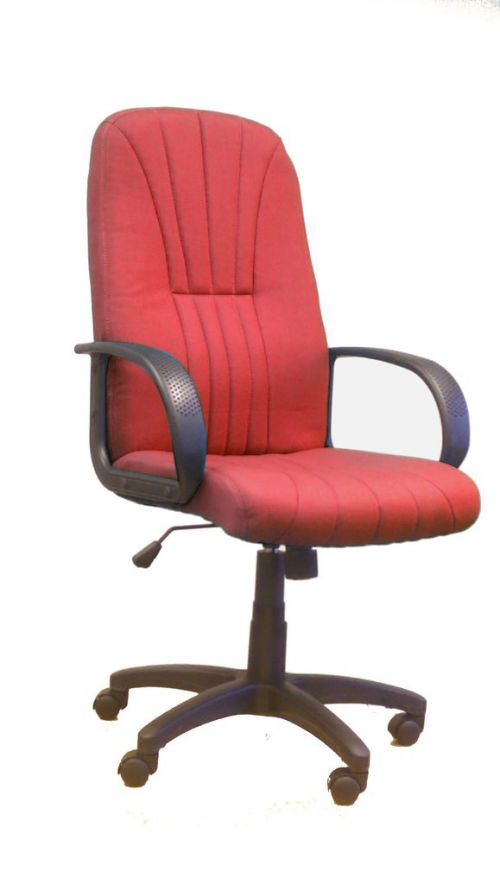 Pluto High Back Exec Armchair With Sculptured Back Wine
