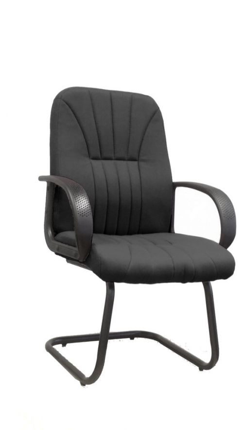 Pluto C Cantilever Frmd vstrs Armchair Sculptured Back BK