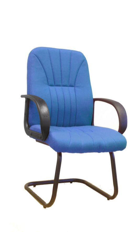 Pluto C Cantilever Frmd vstrs Armchair Sculptured Back BL