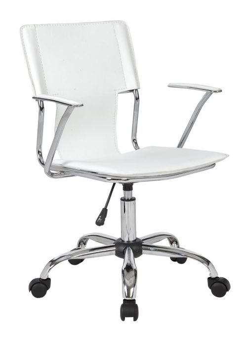 Trento Swivel Arm Chair White