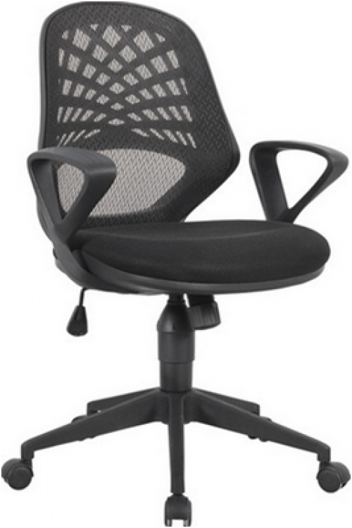 Lattice Mesh Back Operator Chair Black