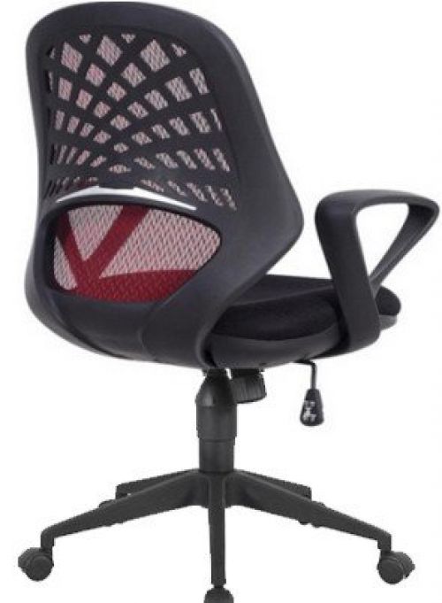 Lattice Mesh Back Operator Chair Red
