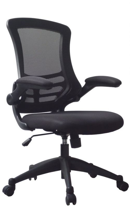 Luna Medium Back Mesh Chair Black