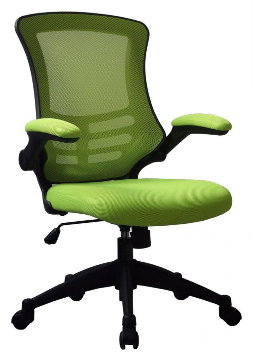 Luna Medium Back Mesh Chair Green