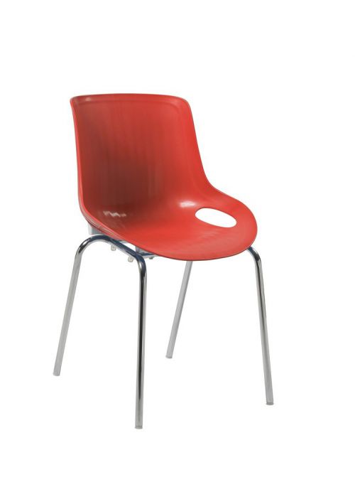 Americano Stylish Lightweight Poly Chair Red PK2