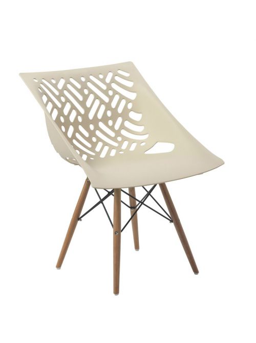 Latte Stylish Lightweight Poly Chair White PK2