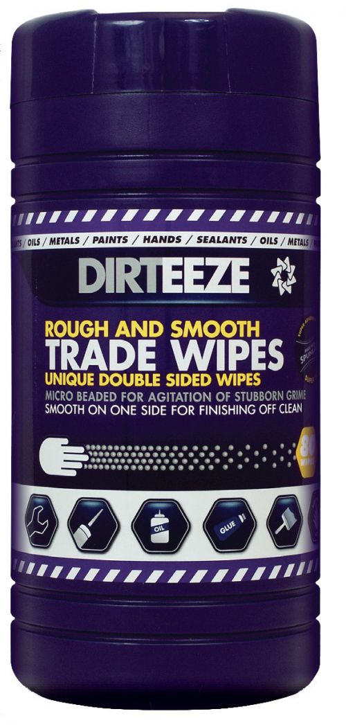 Dirteeze Premium Degreaser Wipes Beaded (Pack 80)