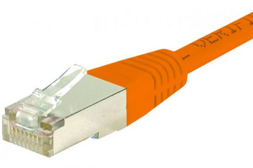 EXC Patchcord RJ45 Cat5E 1.5 Metre Orange Shielded Cable