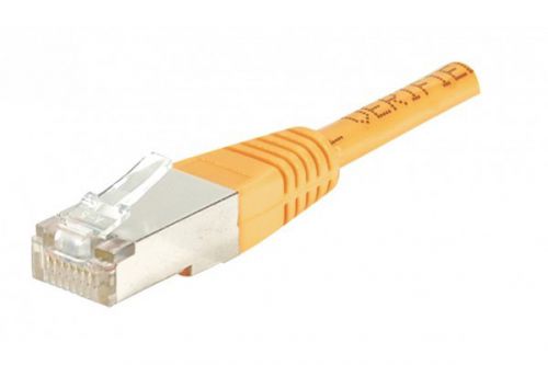 EXC Patch Cord RJ45 Cat.5E Orange Shielded Cable