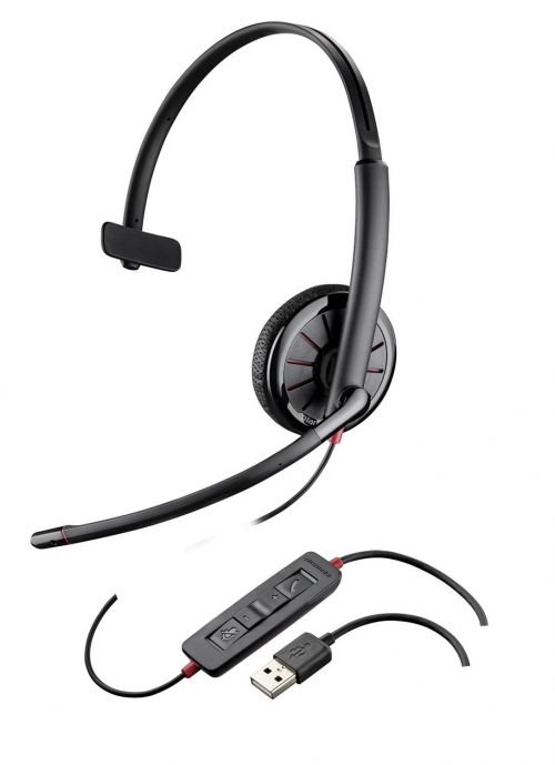 Plantronics Blackwire C315 1 Mono Headset USB 3.5mm Headset