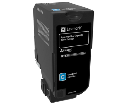 Lexmark CS725 Corporate Cyan High Yield Cartridge 12K