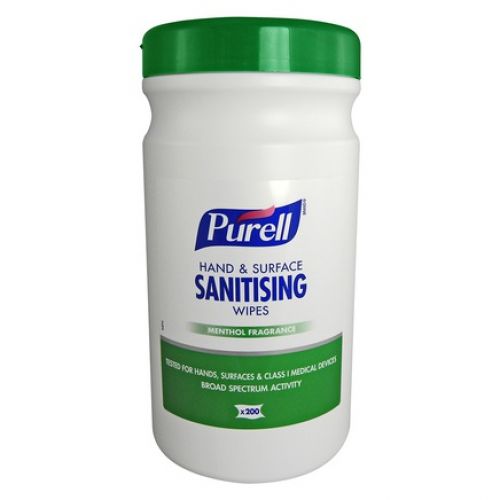 Purell Hand & Surface Sanitising Wipes 200CT Canister