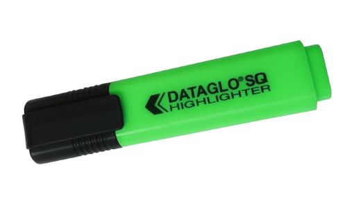 ValueX Flat Barrel Highlighter Pen Chisel Tip 1-5mm Line Green (Pack 10) - 791004