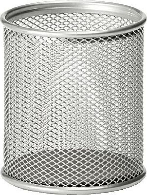 Osco Mesh Pen Pot (Silver) Single