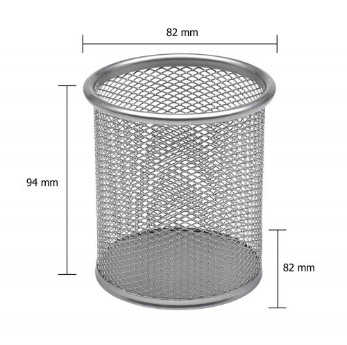 Osco Mesh Pen Pot (Silver) Single