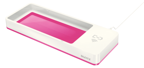 Leitz WOW Desk Organiser with Charger Pink 3 for 2 Promo