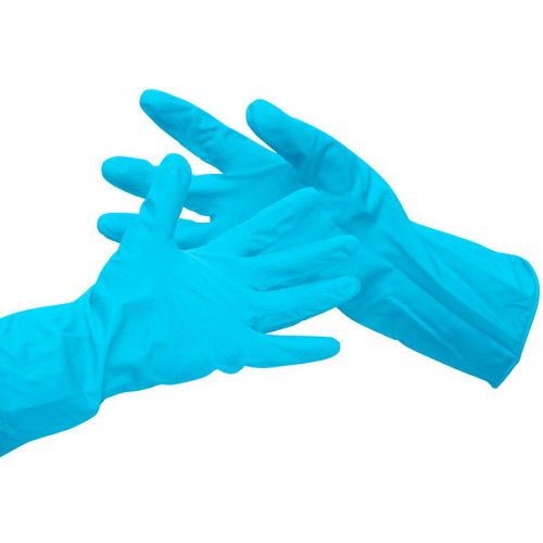  Household Rubber Gloves Blue Medium DD