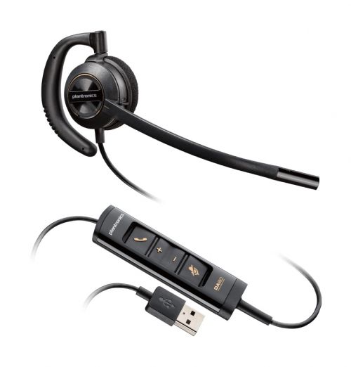 Plantronics EncorePro HW535 USB NC Mono Over Ear Headset