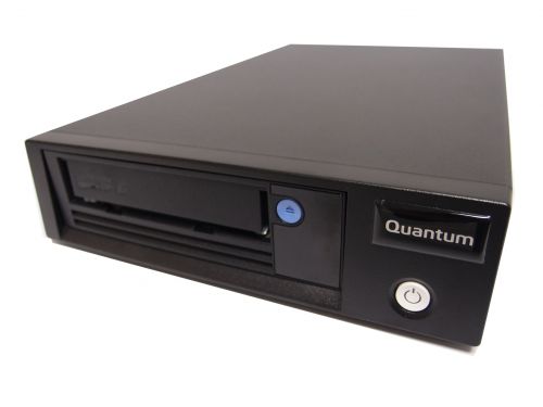 QUALTO6EXTDR | With the implementation of Linear Tape File System (LFTS) software, users can now drag-and-drop files to the LTO-6 HH Tabletop (6 GB/s SAS, Black) from Quantum. In addition to streamlining the backup process, this drive supports LTO technology to store large amounts of data on a single cartridge. Once the data is stored it is secured using 256-bit AES encryption to ensure important files such as medical records, financial data, and other files remain safe and secure. Along with enhanced encryption functionality, this drive features WORM (write once, read many) technology to prevent the data on the drive from being erased. If the compressed storage capacity of the LTO drive isn't enough, Quantum has included their own DATASTOR Shield backup software designed to store up to 20X more data using deduplication technology.