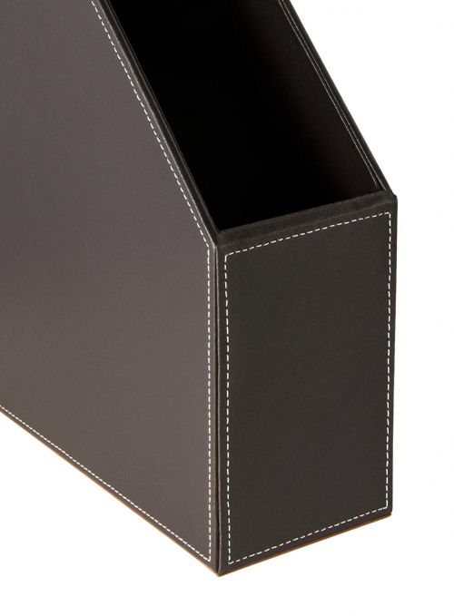 Osco Faux Leather Magazine Rack