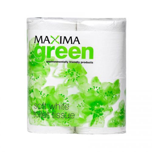 Maxima Green Toilet Tissue Recycled 2 Ply 320 Sheet White (Pack 36) 1102001  78285CP