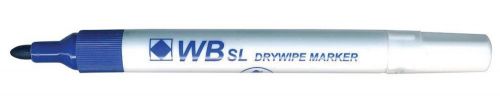 ValueX Whiteboard Marker Bullet Tip 2mm Line Blue (Pack 10) - 874003