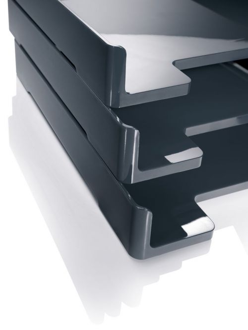 Sigel Eyestyle Letter Tray A4 Portrait Dark Grey SA167