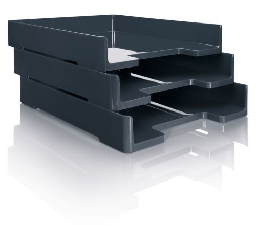 Sigel Eyestyle Letter Tray A4 Portrait Dark Grey SA167