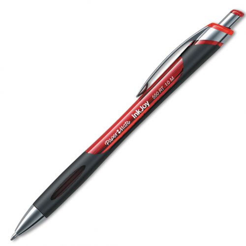 Paper Mate InkJoy 550 Retractable Ball Pen 1.0mm Tip RD PK12