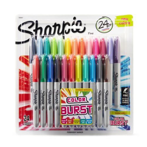 Sharpie Fine Permanent Marker Colour Burst PK24