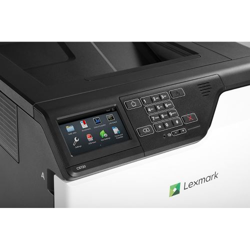 LEX40C9050 | Faster printing, heavier workloads and longer service intervals join lower cost per page in the durable, easy-to-use, feature-rich Lexmark CS725de.Combining the capabilities and durability of a workgroup printer with the ease of use of a personal output device, the CS720/CS725 Series features enterprise-level security and integration into Lexmark’s smart MFP ecosystem, all in a simple, intuitive design.