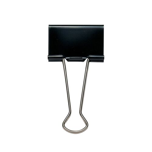 Value Foldback Clips 50mm Black PK10