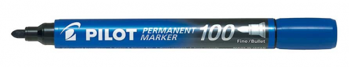 Pilot Permanent Marker 100 Value Pack Box 15+5 Blue - Bullet Tip (20)
