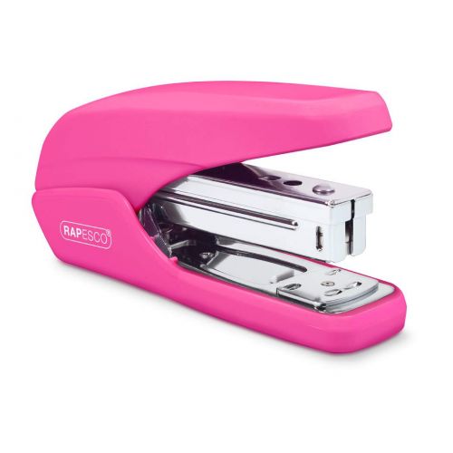 Rapesco X5-25ps Less Effort Stapler Plastic 25 Sheet Hot Pink - 1384 30052RA Buy online at Office 5Star or contact us Tel 01594 810081 for assistance