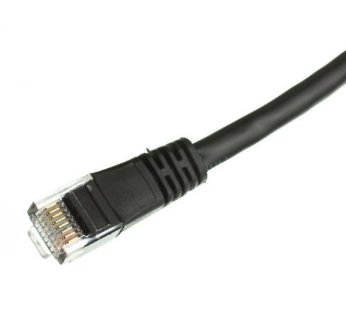 EXC Patch Cord RJ45 Cat 5e FUTP Black 2 metre Cable