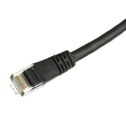 EXC Patch Cord RJ45 Cat 5e FUTP Black 5 metre Cable