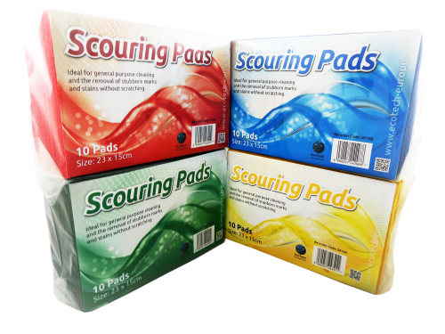 EcoTech Scouring Pads Large (23x15cm) Green PK10