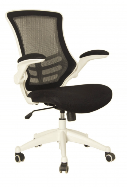 Eliza Tinsley Luna Designer Mesh Chair Folding Arms White