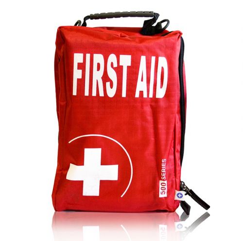 Blue Dot Motorist First Aid Kit Packed In Series Bag Red