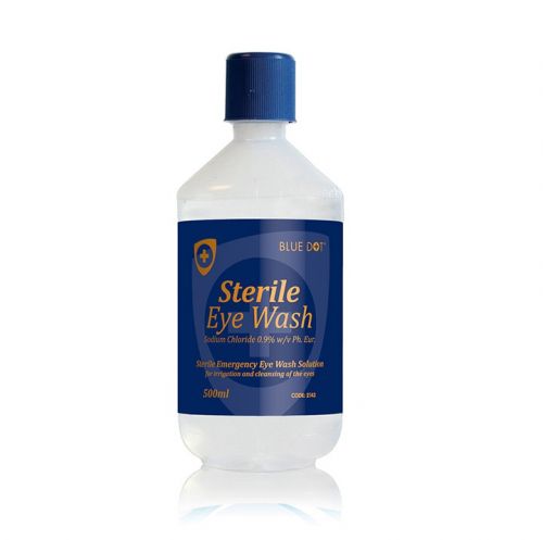 Blue Dot Sterile Eye Wash 500ml Bottle - 1047029