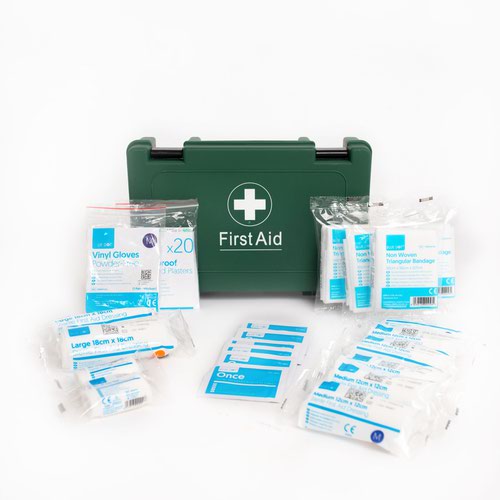 11845WC - Blue Dot Standard HSE 10 Person First Aid Kit Green - 1047212