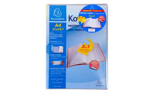 Exacompta Book Cover A4 Clear Pack of 60